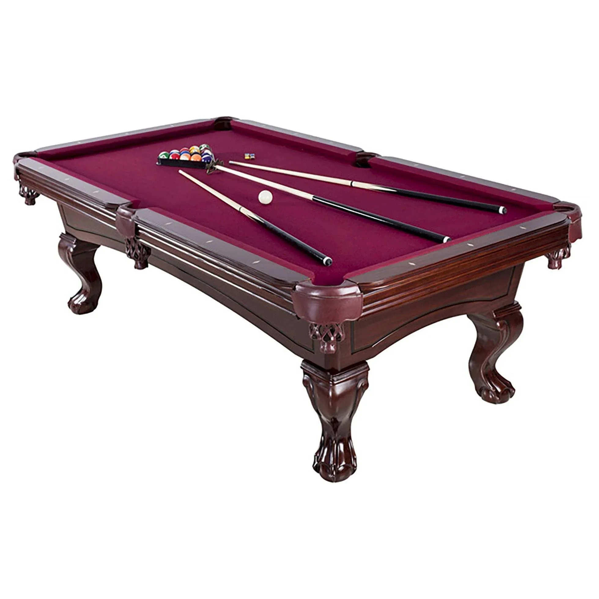 Carmelli Ng2527 8 ft. Augusta Non Slate Pool Table Mahogany