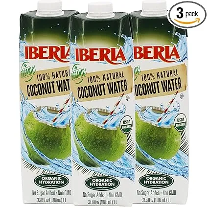 Iberia Coconut Water With Pulp, 10.5 Fl Oz (Pack of 24)