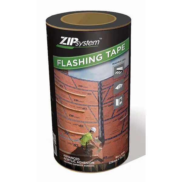 ZIP System Flashing Tape | Self-Adhesive Flashing for Structural Panels, Doors-Windows Rough Openings | 9 inch x 50 feet