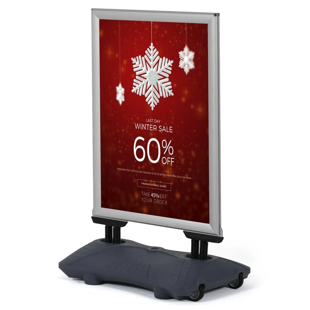 Displays Market Weather Wind Resistant Outdoor Pavement Sidewalk Sign Holder ...