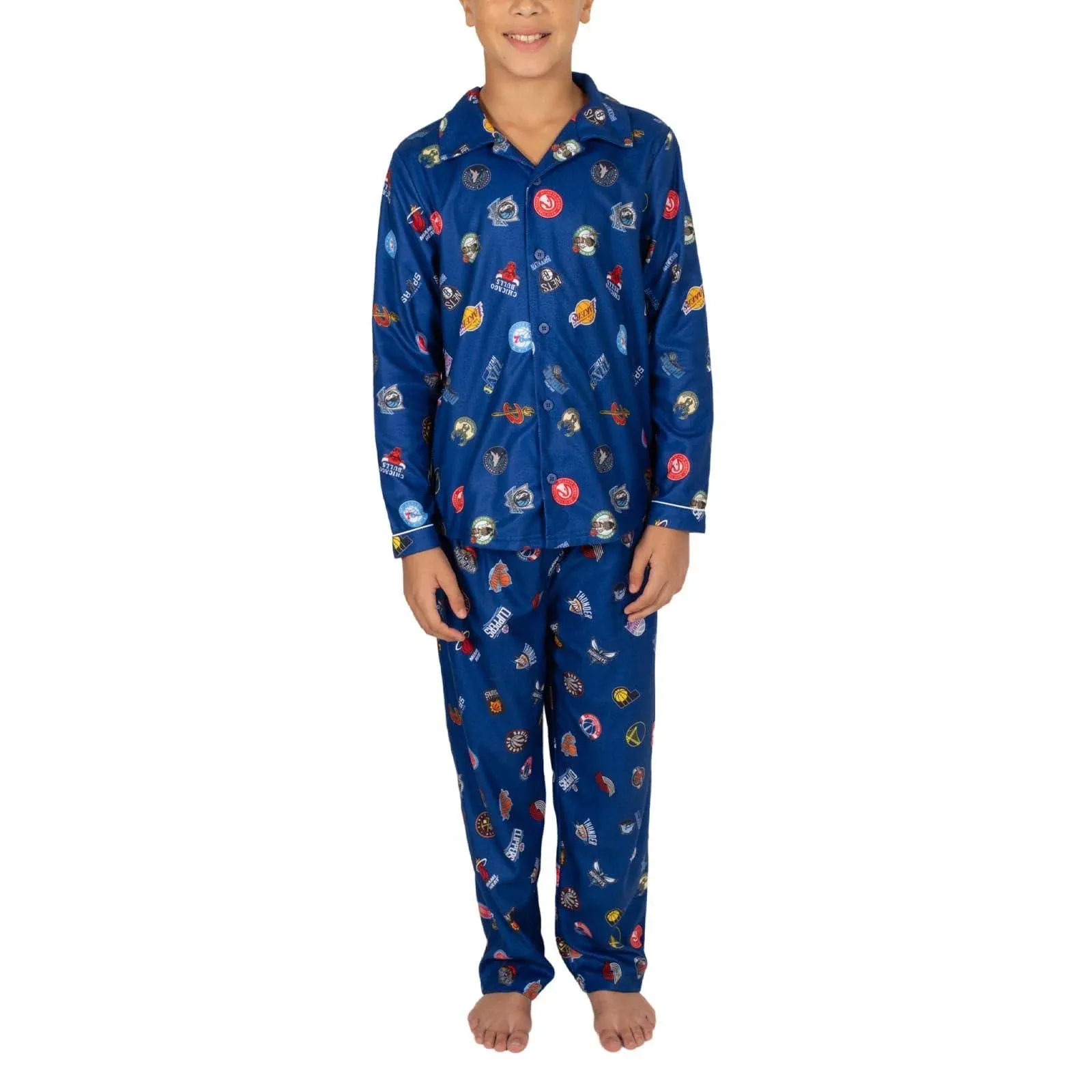 Ultra Game NBA Boys 2 Piece Tee Shirt & Lounge Pants Pajama Set