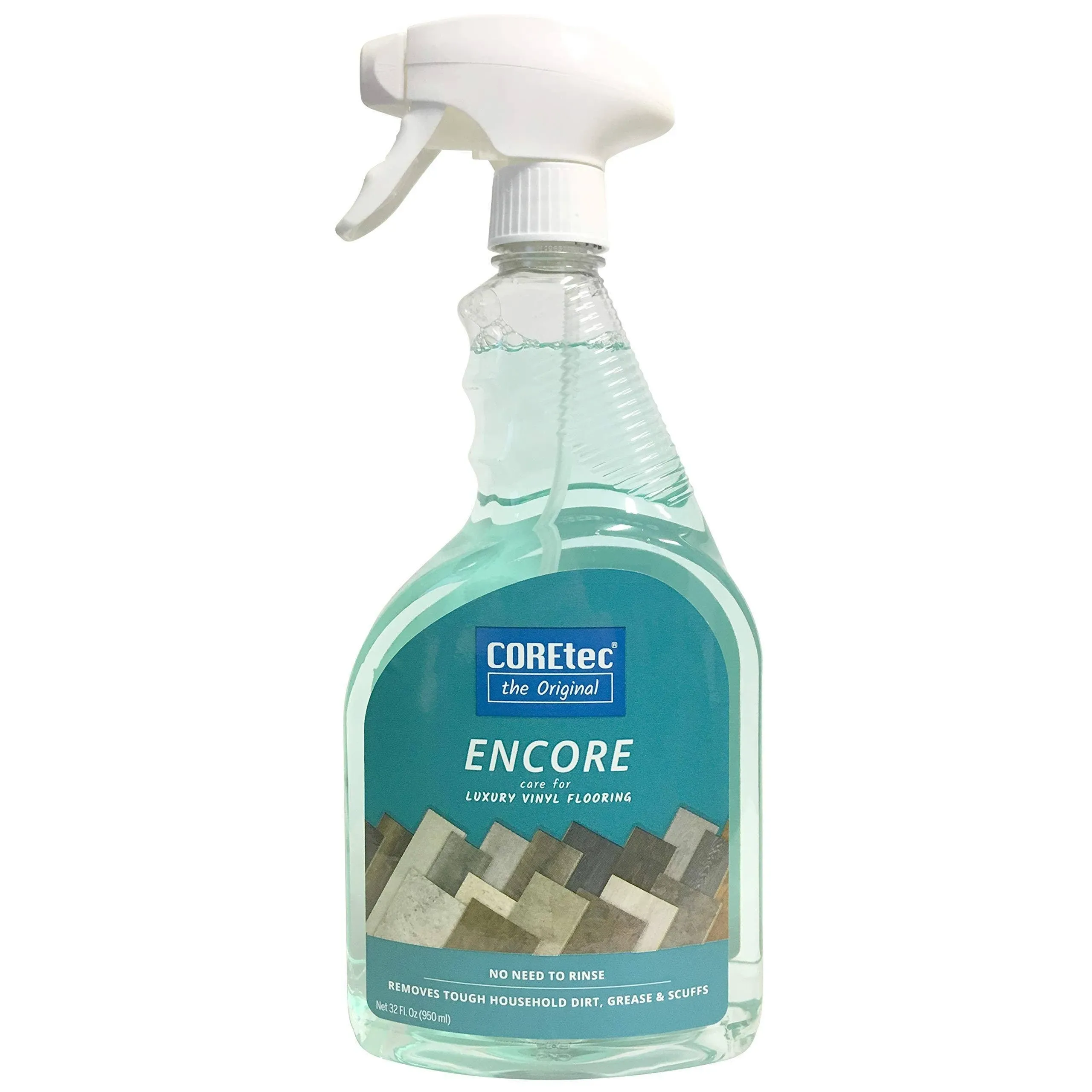 ENCORE 03Z76 Floor Cleaner Care for Luxury Vinyl Flooring Ready To Use 32oz Spray Bottle (Green) (32 Oz)