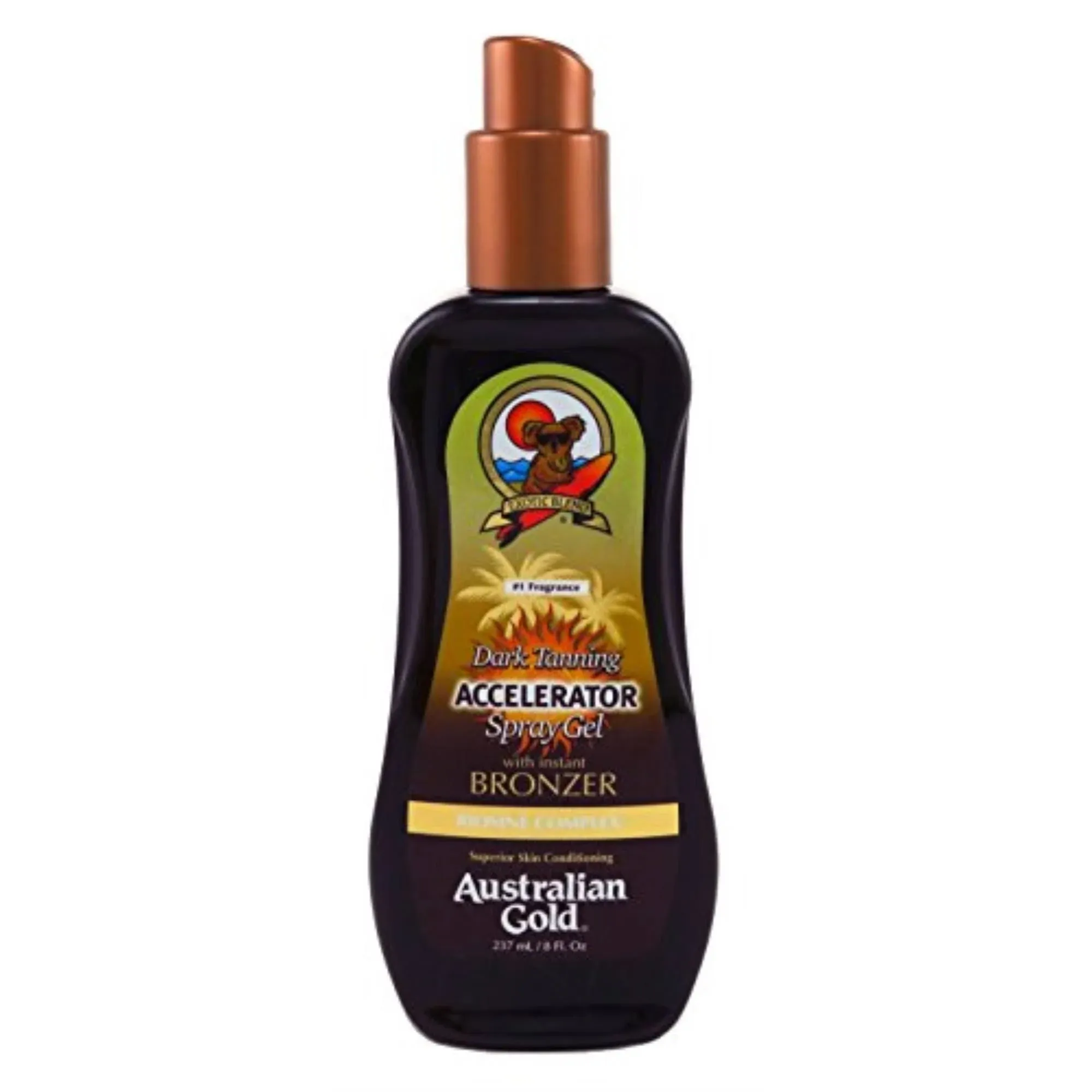 Australian Gold Dark Tanning Accelerator Spray Gel with Bronzer