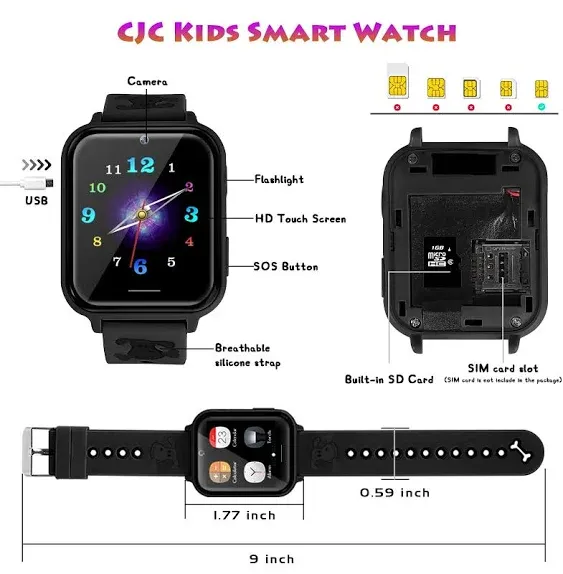 kids Smart Watch Smartwatch Children Phone SOS Call Watch For Boys Girls Gift