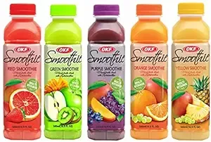 OKF Smoothie, Multi-Vitamin Premium Drink, 16.9 Fluid Ounce (5 Flavor Variety Pack, 10 Pack)