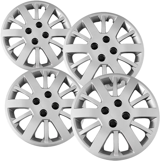 Hub-caps for 05-10 Chevrolet Cobalt (Pack of 4) Wheel Covers 15 inch Snap On Silver