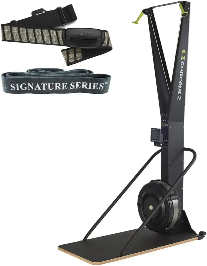 Concept2 SkiErg Skiing Machine and Garmin HRM-Dual