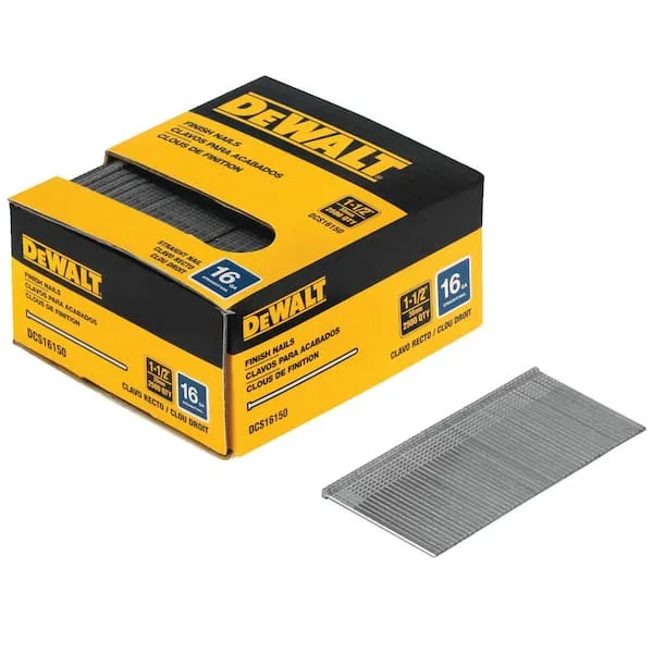 DEWALT DCS16150 16 Gauge Straight Finish Nails