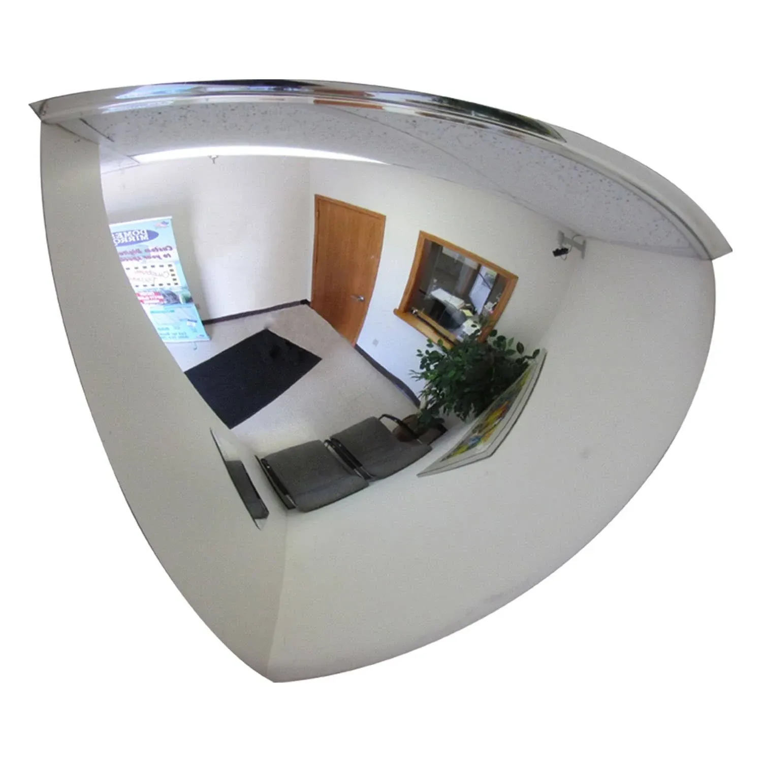 Se-Kure Domes & Mirrors ONV-90-18 Quarter Dome Mirror 18" Diameter