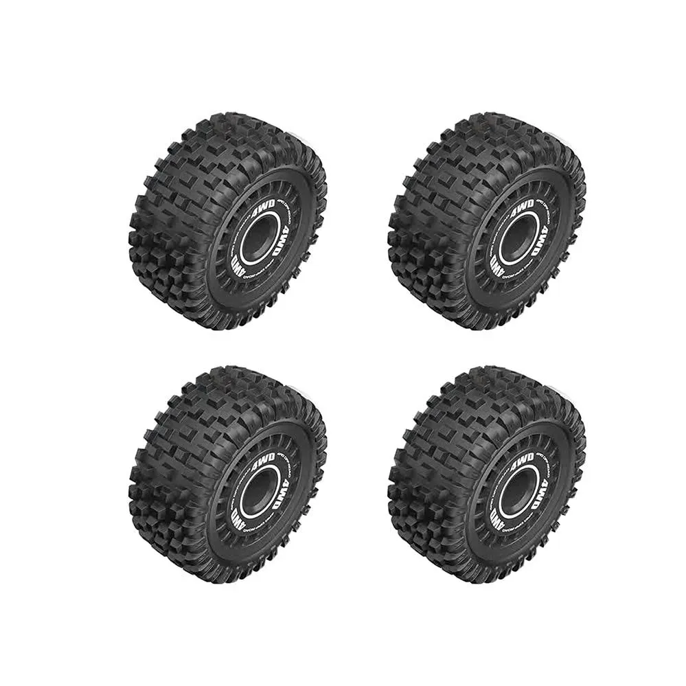 4PCS Original Rubber Tires for Hyper Go 16207 1/16 Off-Road RC Car