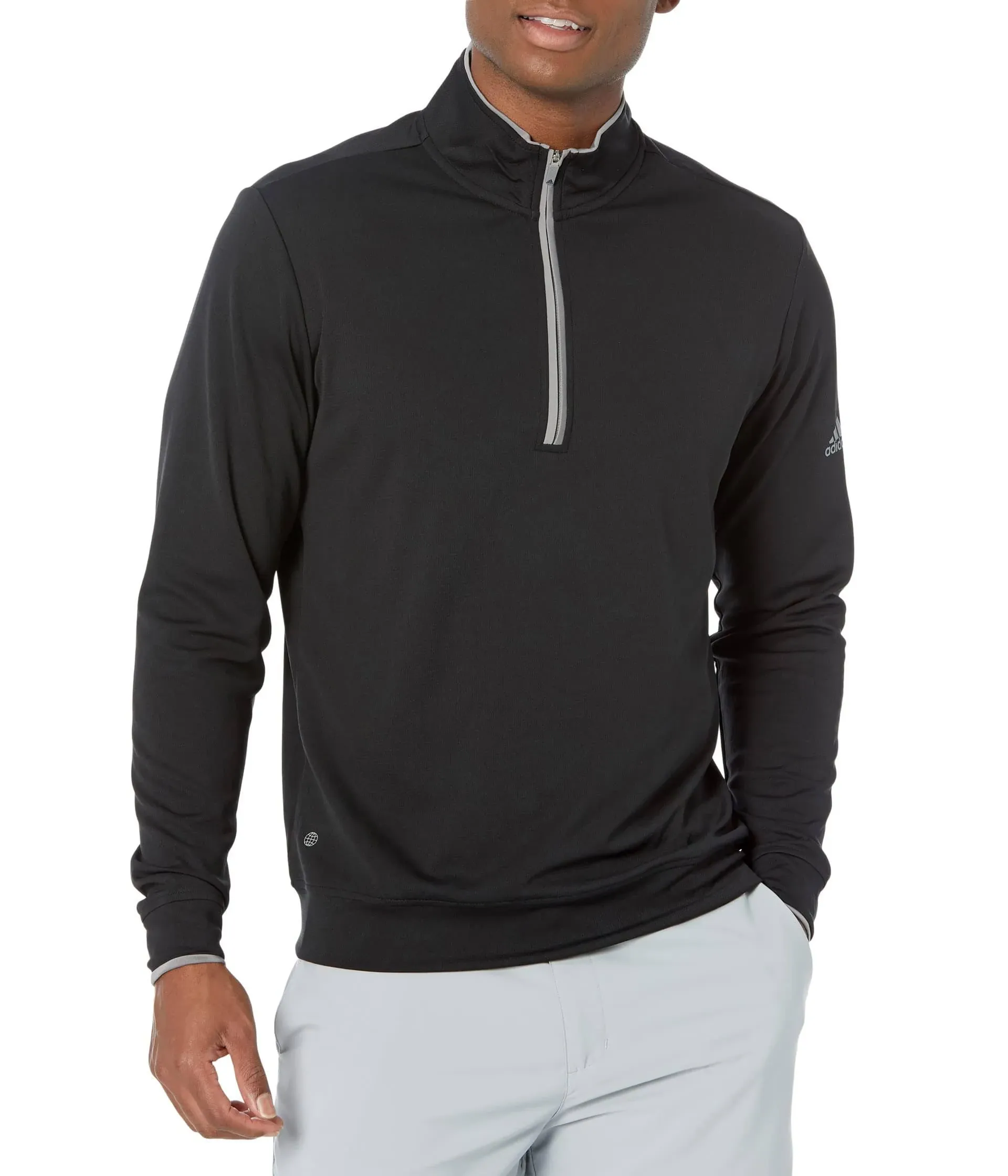 Men's adidas Regular-Fit Performance Quarter-Zip Golf Pullover Top