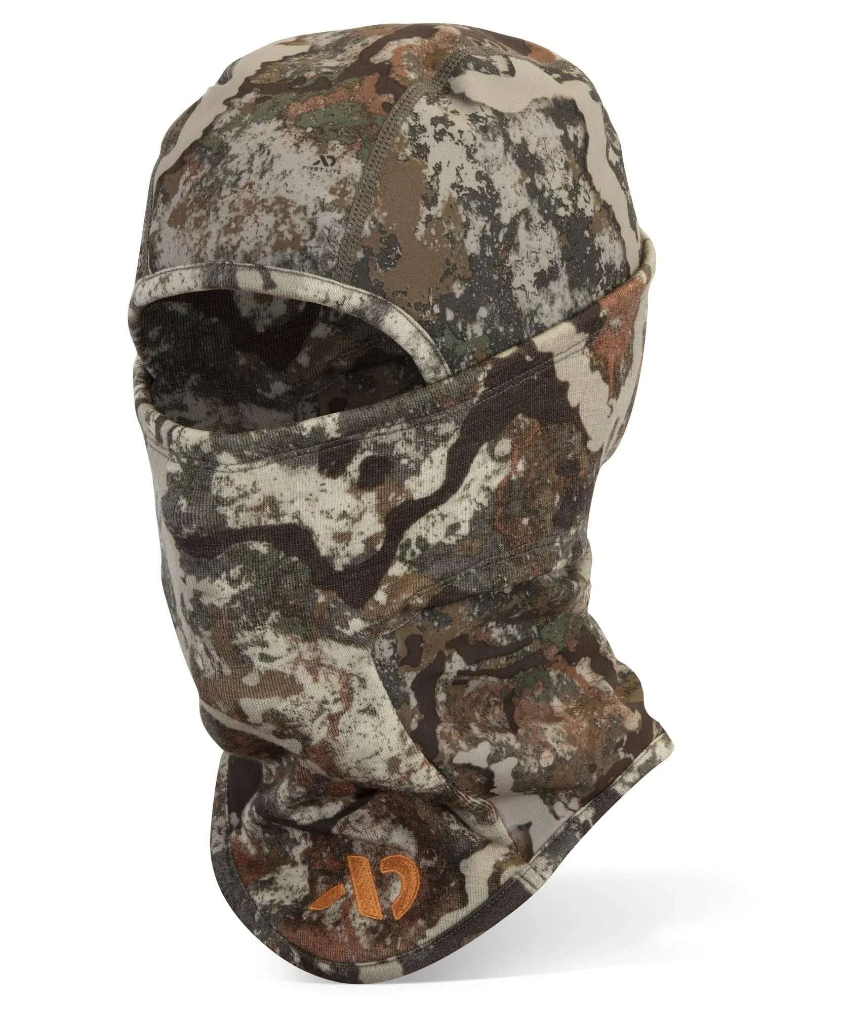 First Lite Tundra Cold Weather Balaclava - Warm Merino Wool Camo Hunting Face Mask