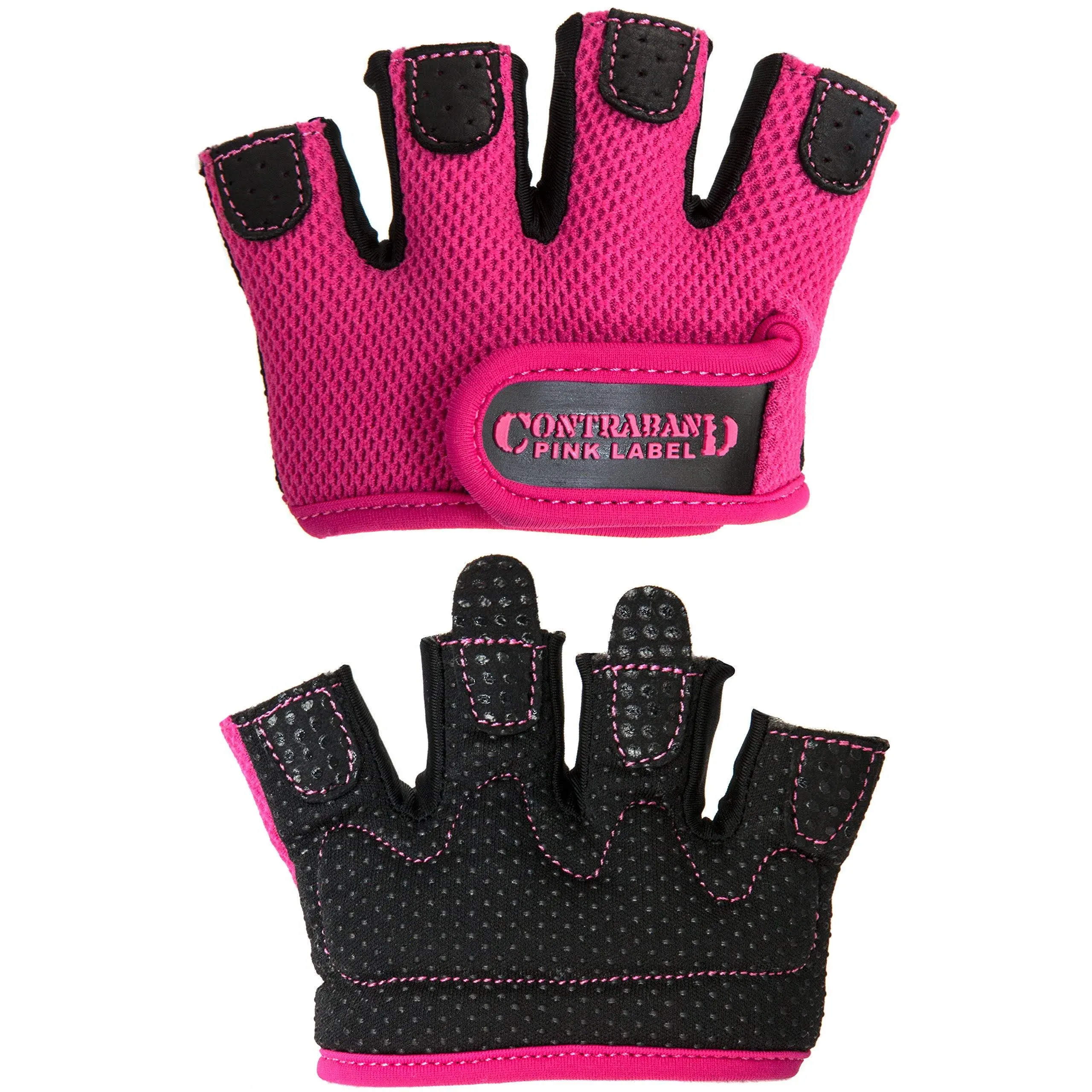 Contraband Pink Label 5537 Womens Micro Weight Lifting Gloves w/ Grip-Lock ...