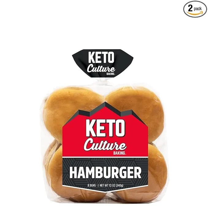 Keto Culture Hamburger Buns, 12 oz, 8 Count