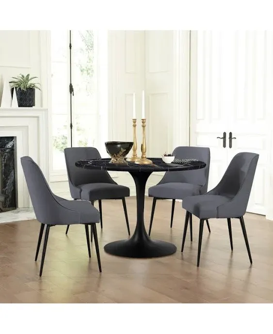 Colfax 5-Pc. Dining Set, (Round Table & 4 Side Chairs)