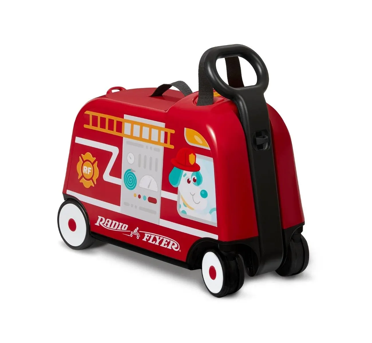 Radio Flyer 3-in-1 Happy Trav’Ler: Fire Truck with Lights and Sounds