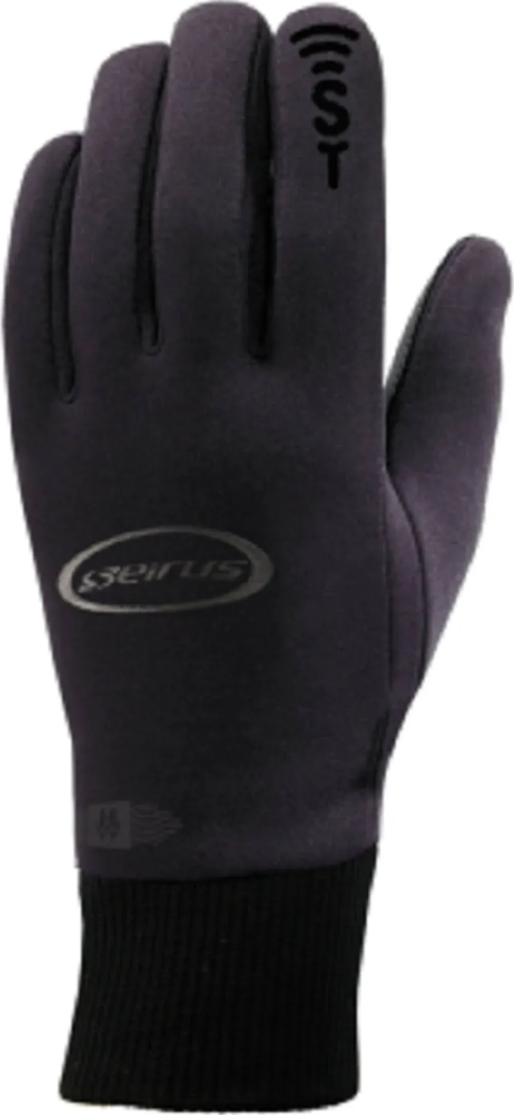 Seirus Innovation 166867 Mens All Weather Form Polartec Gloves Black Size Small