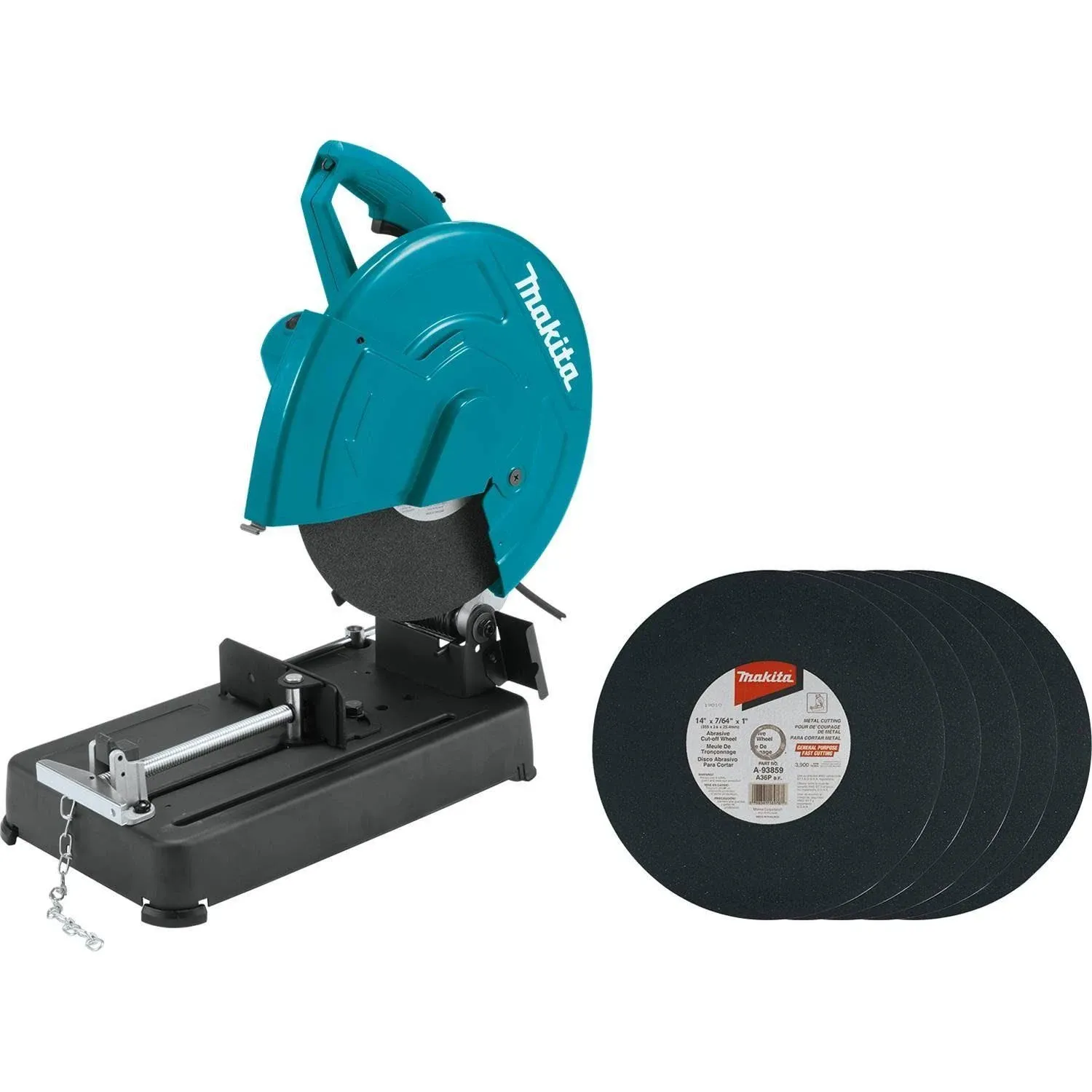 Makita LW1401X 14" Cut Off Saw with 5 ea. Cut Off Wheels