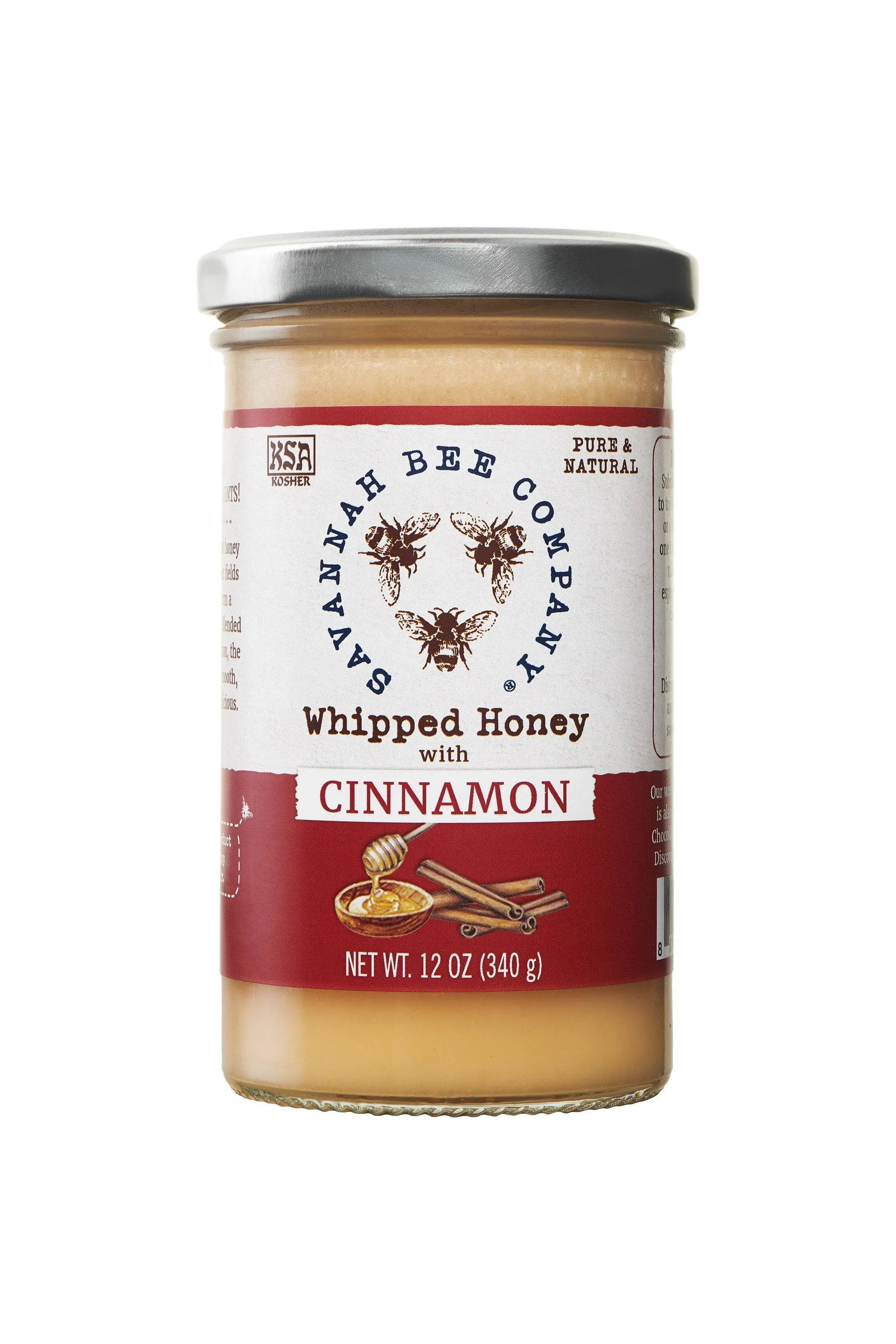 Savannah Bee- Whipped Honey with Cinnamon (12oz)