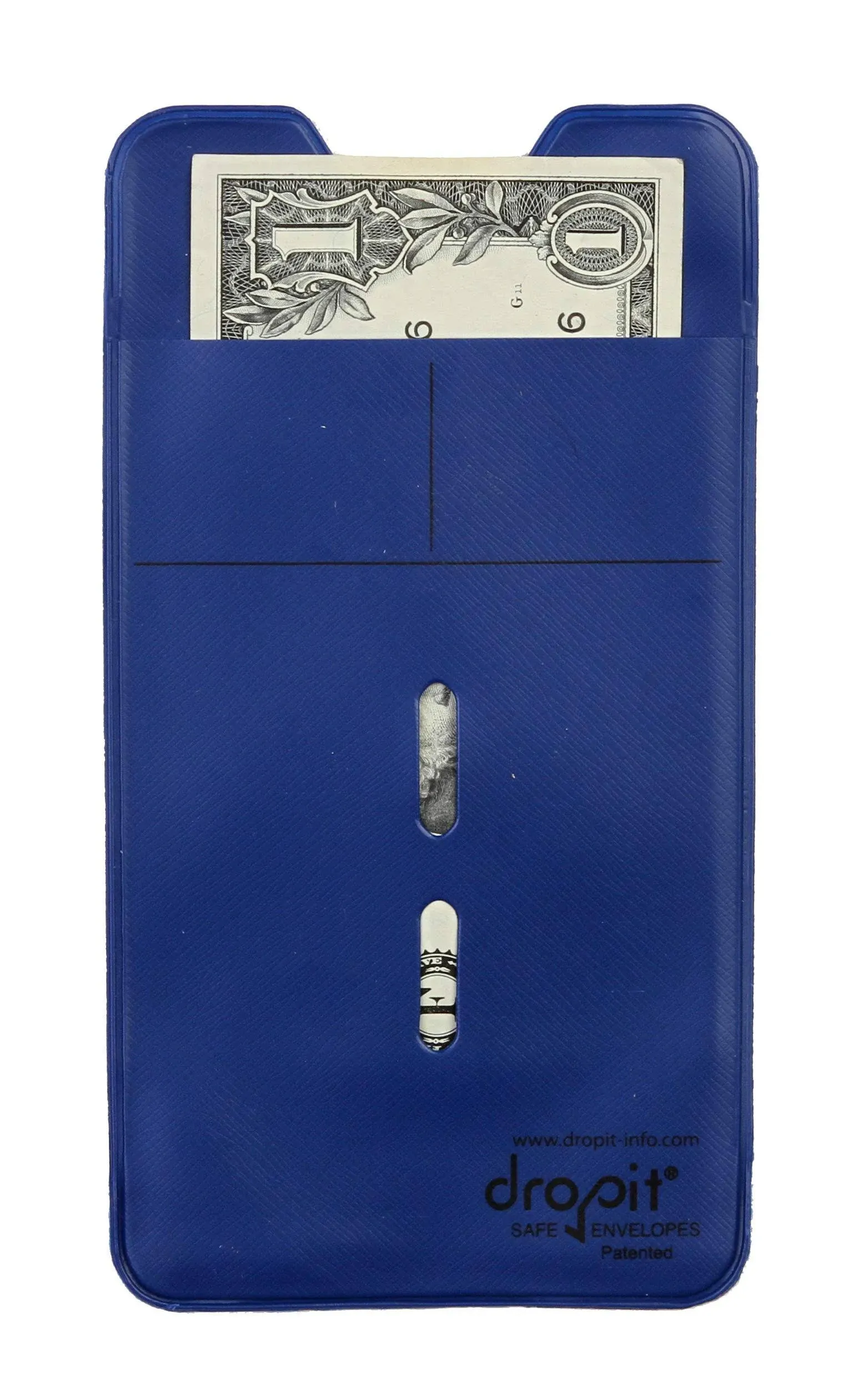 UBICON 10 Blue Reuseable Dropit Safe Envelope for Depositing of Currency and Money, Size 10, Blue