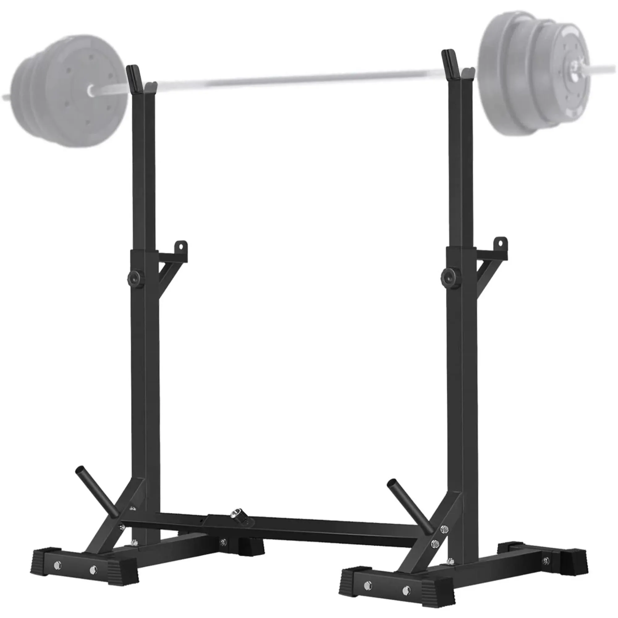 CANPA Adjustable Squat Rack Stand Multi-function Barbell Rack Weight Lifting Gym ...