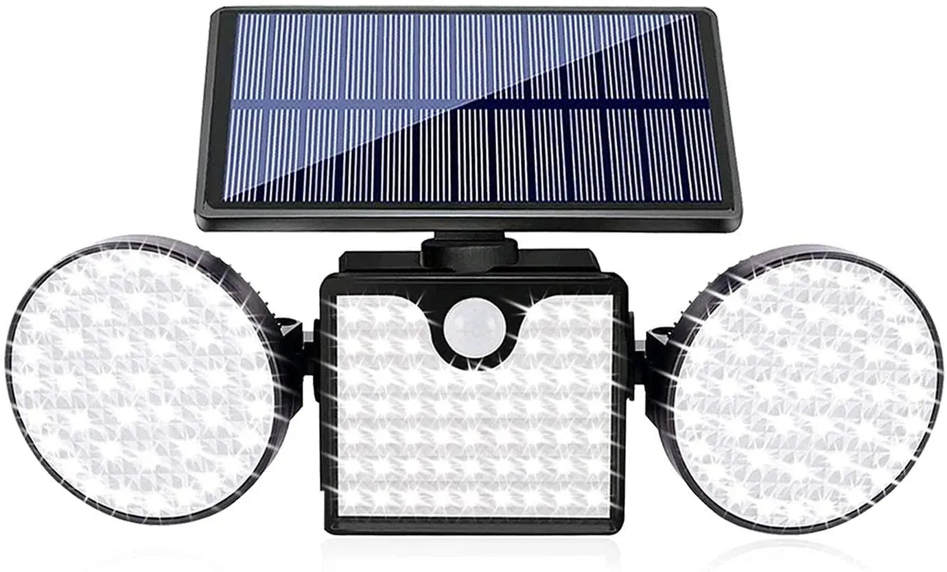 Fatpoom Solar Lights Outdoor 260 LED Solar Powered Wall Lights with Motion Sensor ...