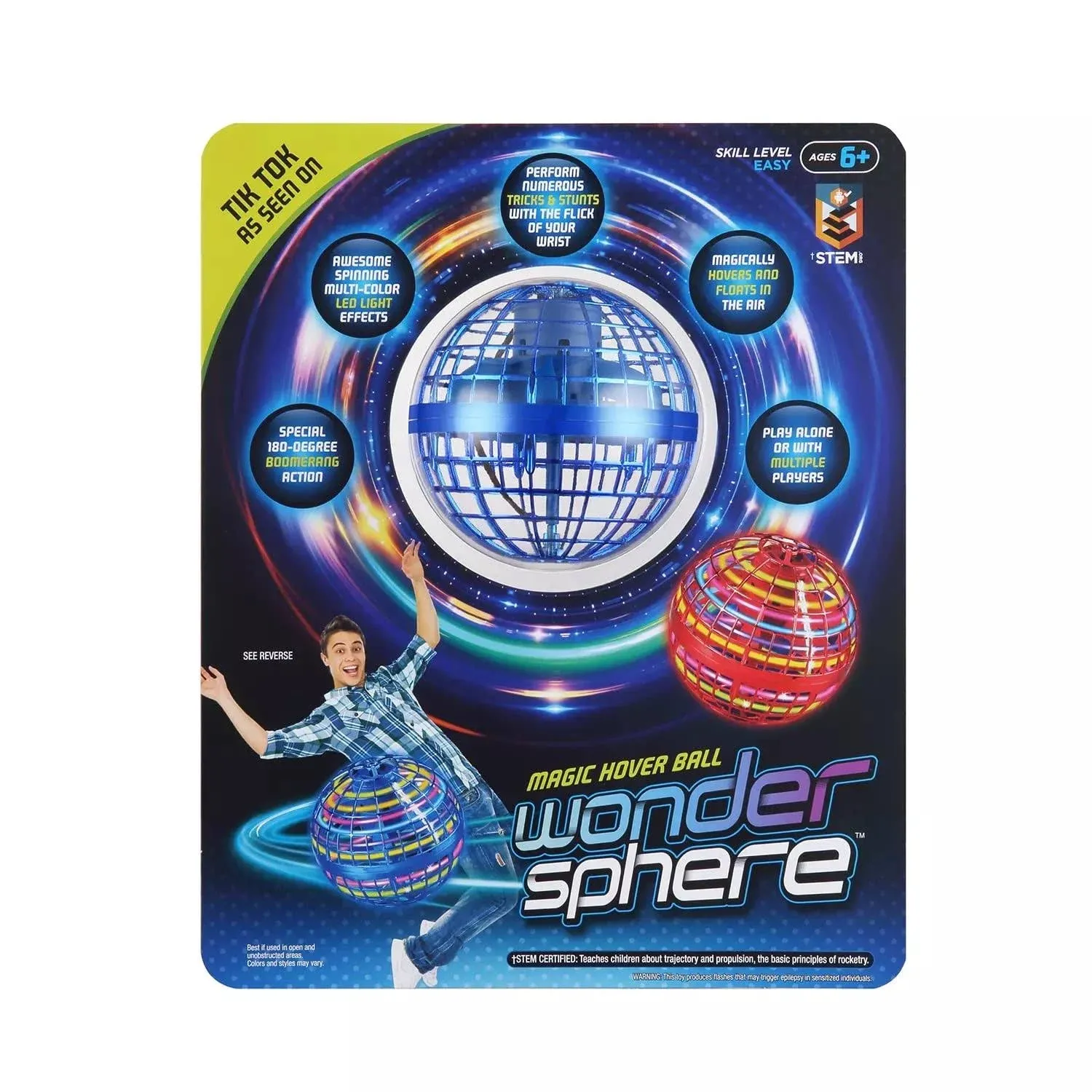 Wonder Sphere Magic Hover Ball - Blue