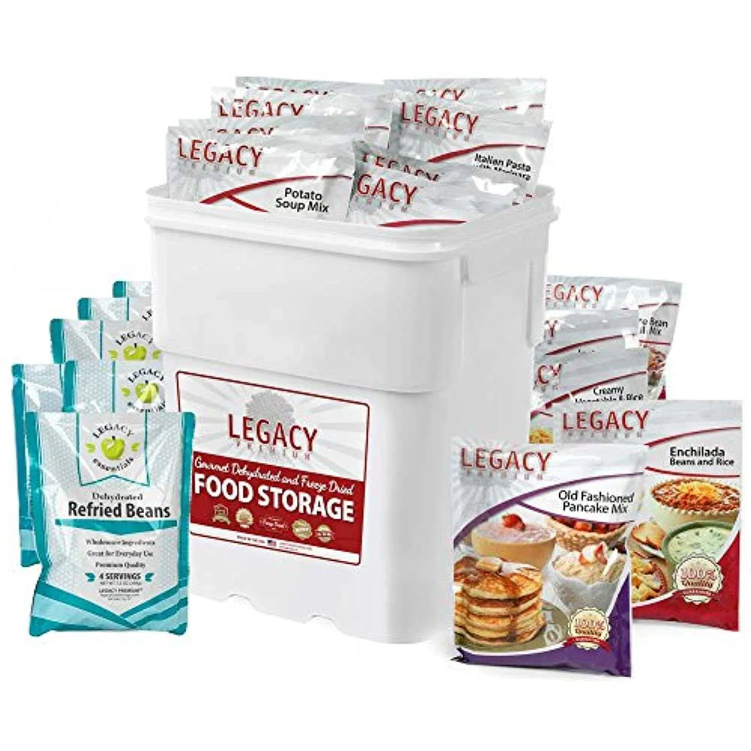 Legacy Premium Emergency Food 183 Serving Mega Sample Pack - 31 lbs