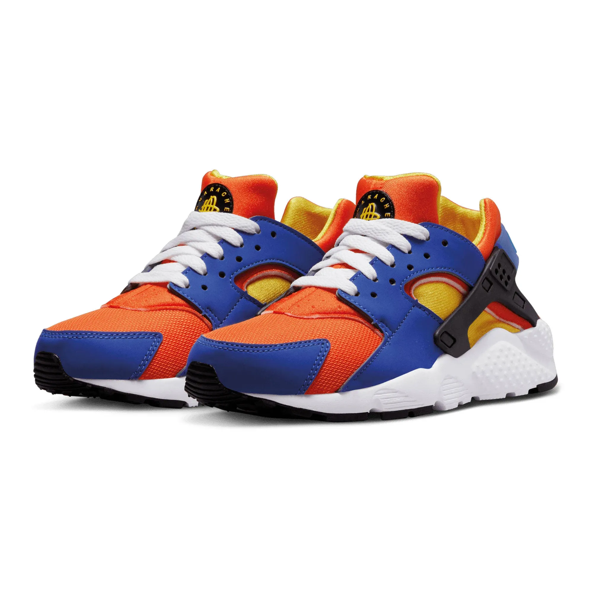 Nike Huarache Run Sneaker in Hyper Royal/Yellow/Orange