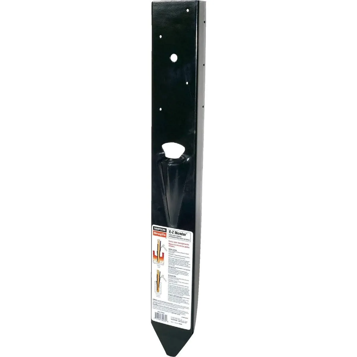 Simpson Strong Tie Fence Post E-Z Mender, Black