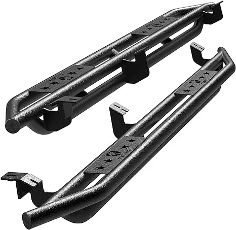 Tyger Auto Star Armor Compatible with 2005-2023 Toyota Tacoma | Double Cab | TG-AM2T20048 | Side Step Rails Nerf Bars Running Boards