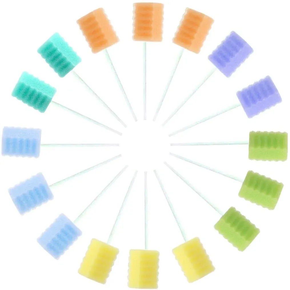 KEYWAYCARE Oral Swabs Disposable 360 Pcs Each Individually Wrapped Swabsticks ...