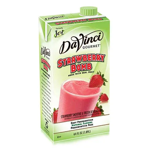 DaVinci Gourmet Strawberry Bomb Smoothie, 64 Fluid Ounce (Pack of 1)