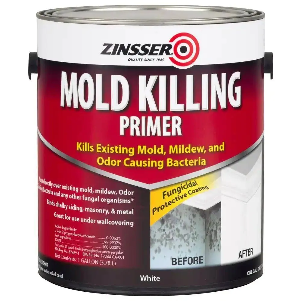 White, Zinsser Mold Killing Primer-316097, Quart