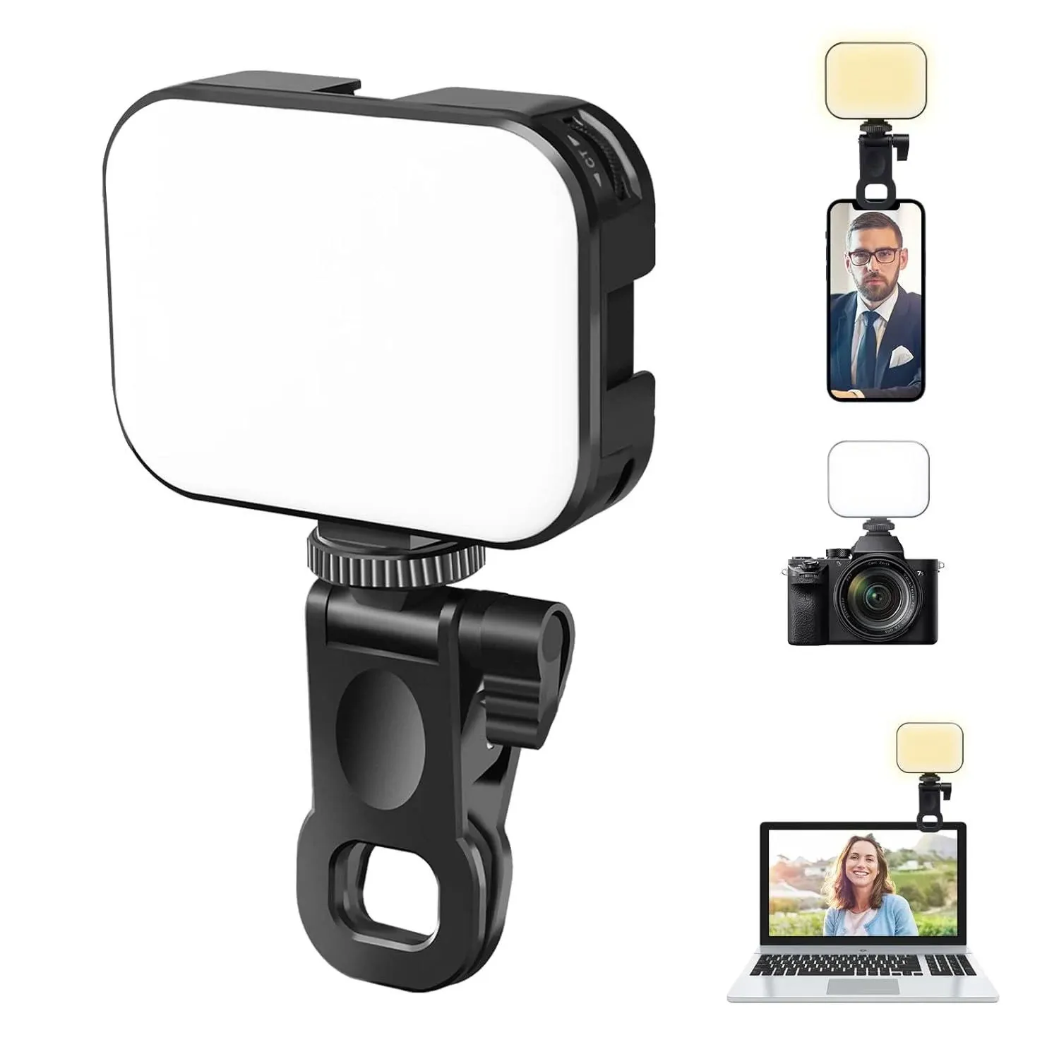 Ulanzi VL100X Selfie Light, Clip LED Light Panel for Phone/Laptop/Tablet/Computer ...