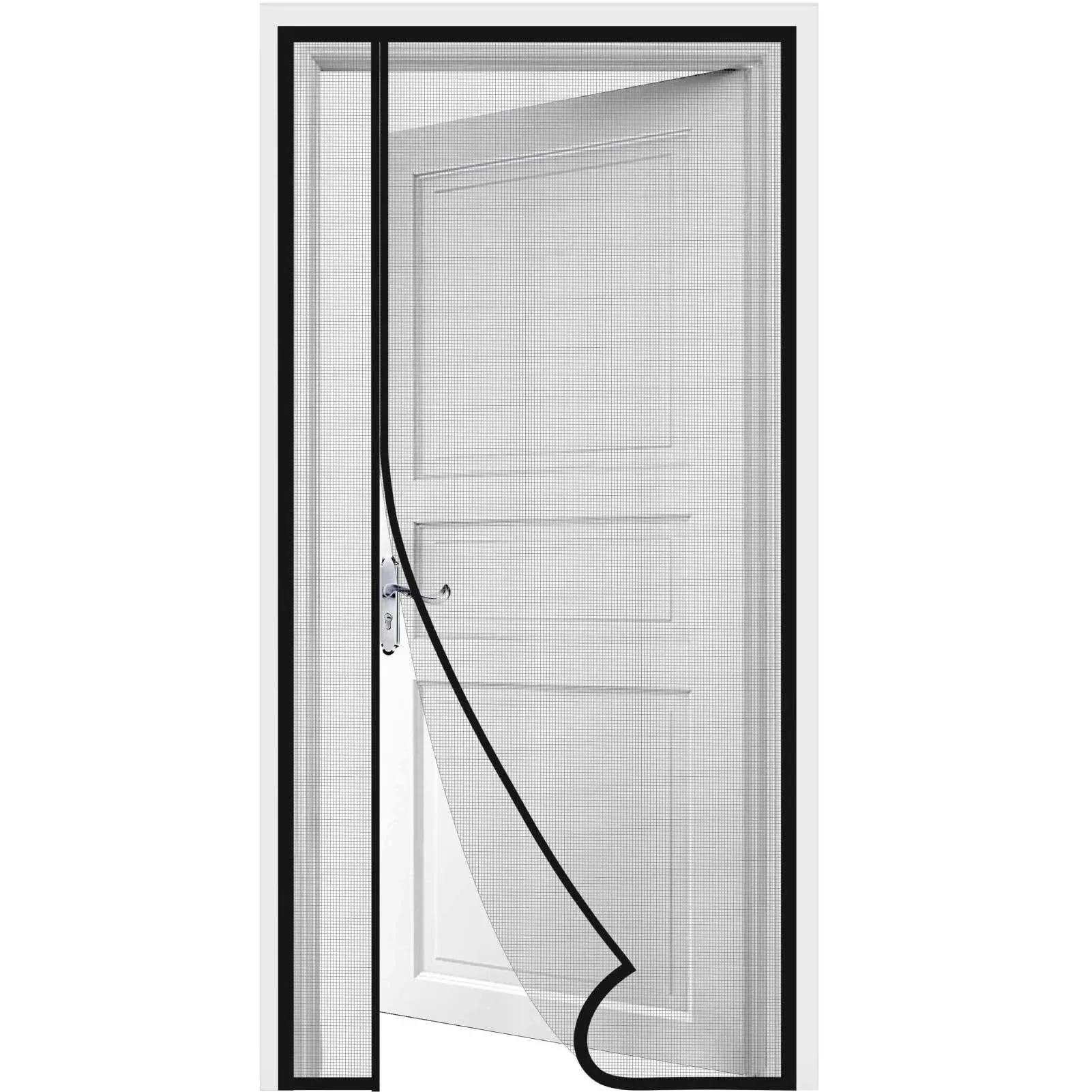 HOMWMPA Magnetic Screen Door Fit Door Size 39 x 83 inch, Reversible Left and ...