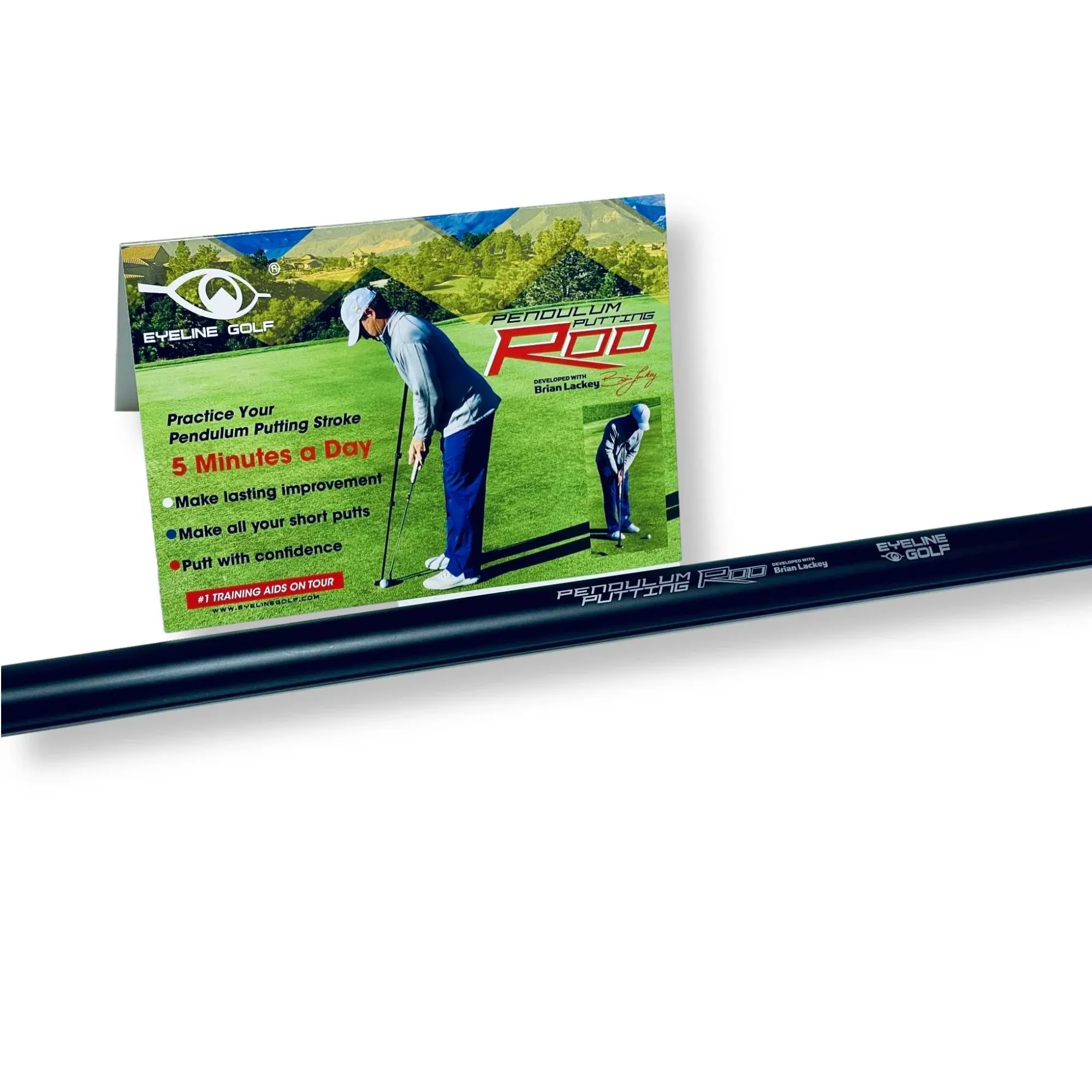 EyeLine Golf Pendulum Putting Rod - Training Aid Set up Your Posture Black 