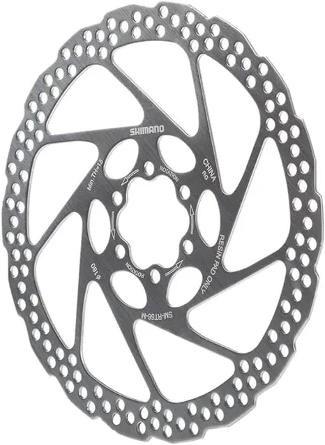 Shimano RT56M 180mm 6-Bolt Disc Brake Rotor Resin Pad Only