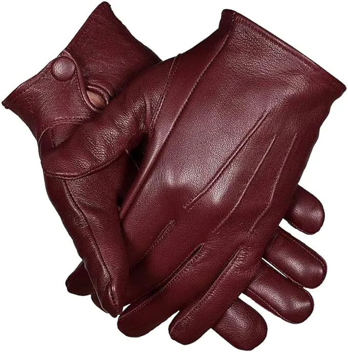 Victorian Men&#039;s White Dress Leather Gloves