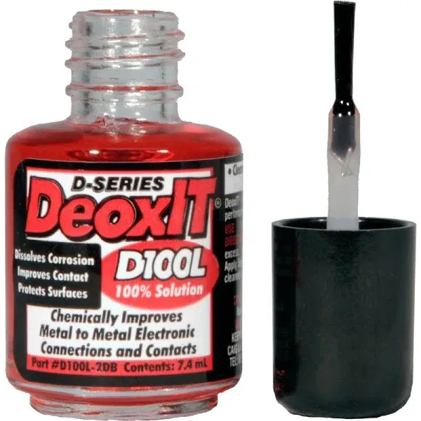 CAIG LABORATORIES DeoxIT D100L-2DB Brush Applicator, More Than A Contact Cleaner, 7.4mL, Pack of 1