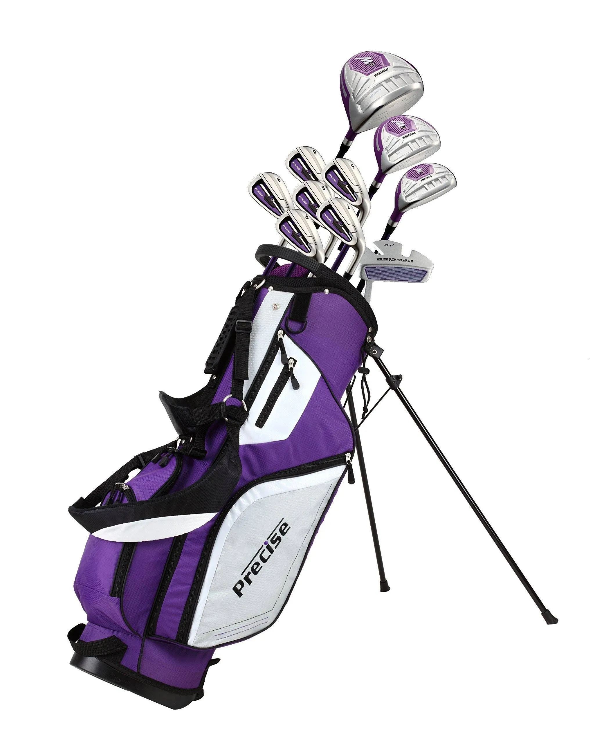 Precise M5 Ladies Womens Complete Right Handed Golf Clubs Set Includes Titanium ...