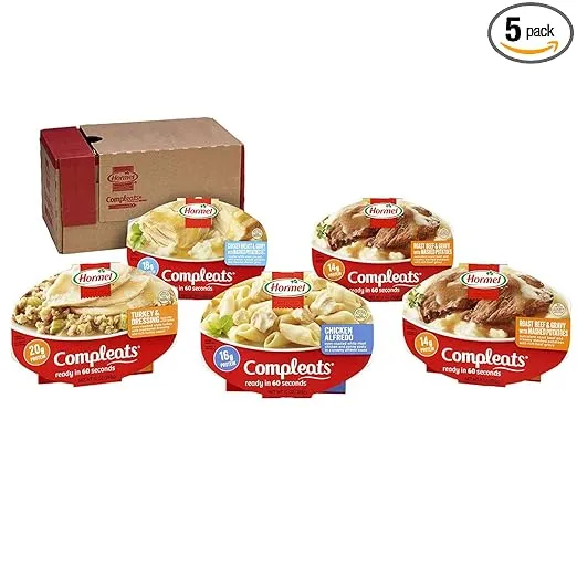 Hormel Compleats Protein Variety Pack Microwave Meals (Pack of 5)