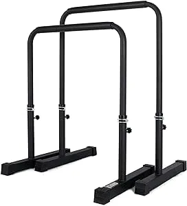 Dip Bar, Dip Stand Station for Full Body Strength Training, Adjustable Height 30