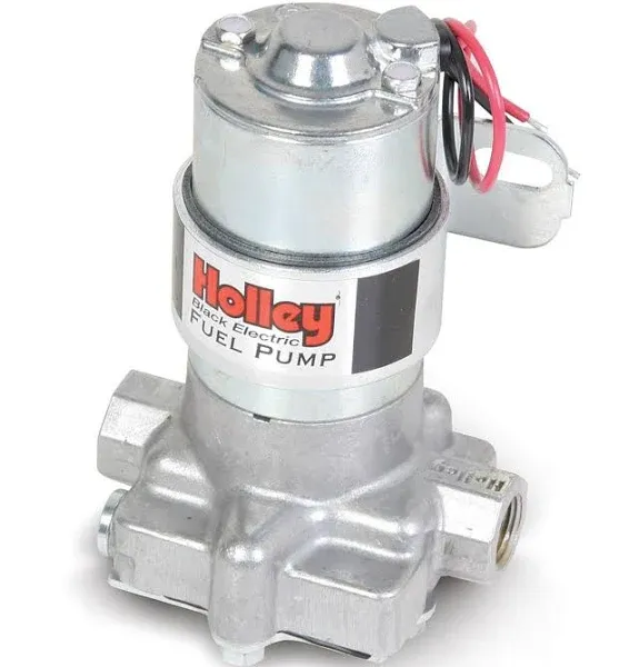 Holley Electric Fuel Pump Black 140 GPH For Street/ Strip Carbureted Applications