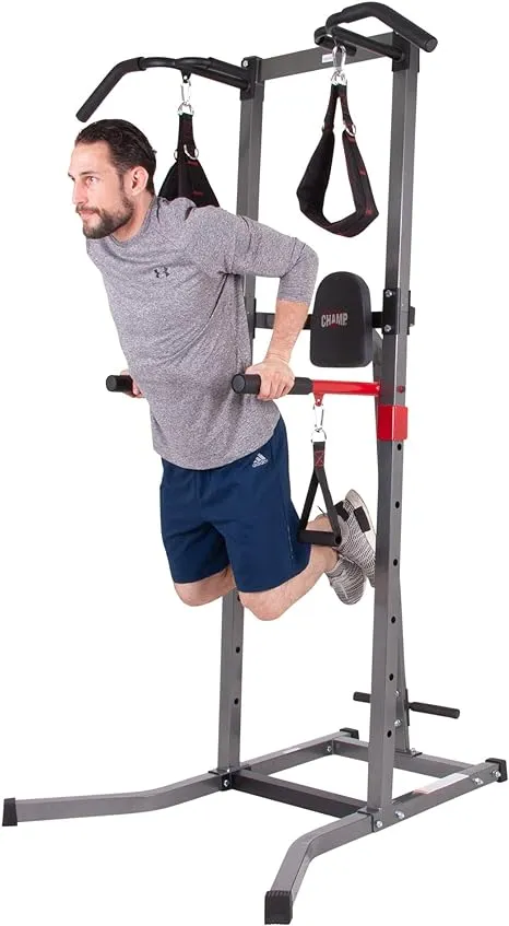 Body Flex Sports Champ Multi-Function Fitness Adjustable Power Tower