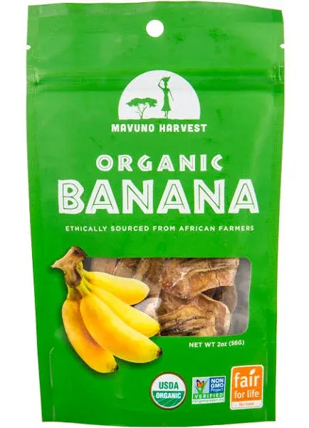 Mavuno Harvest Organic Dried Banana 2 oz