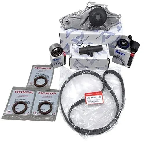 TIMING BELT KIT | Water Pump T-belt kit | Engine Kit | Timing Seals Cam Crank | Crankshaft Camshaft | GENUINE/OEM | (As in photo) Compatible with select Honda, Acura vehicles.