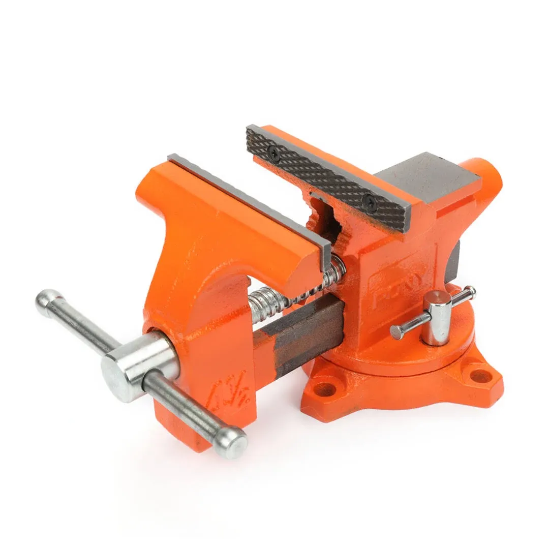 NEW Pony Tools 24545 4-1/2in. Light Duty Bench Vise with Swivel Base, Orange