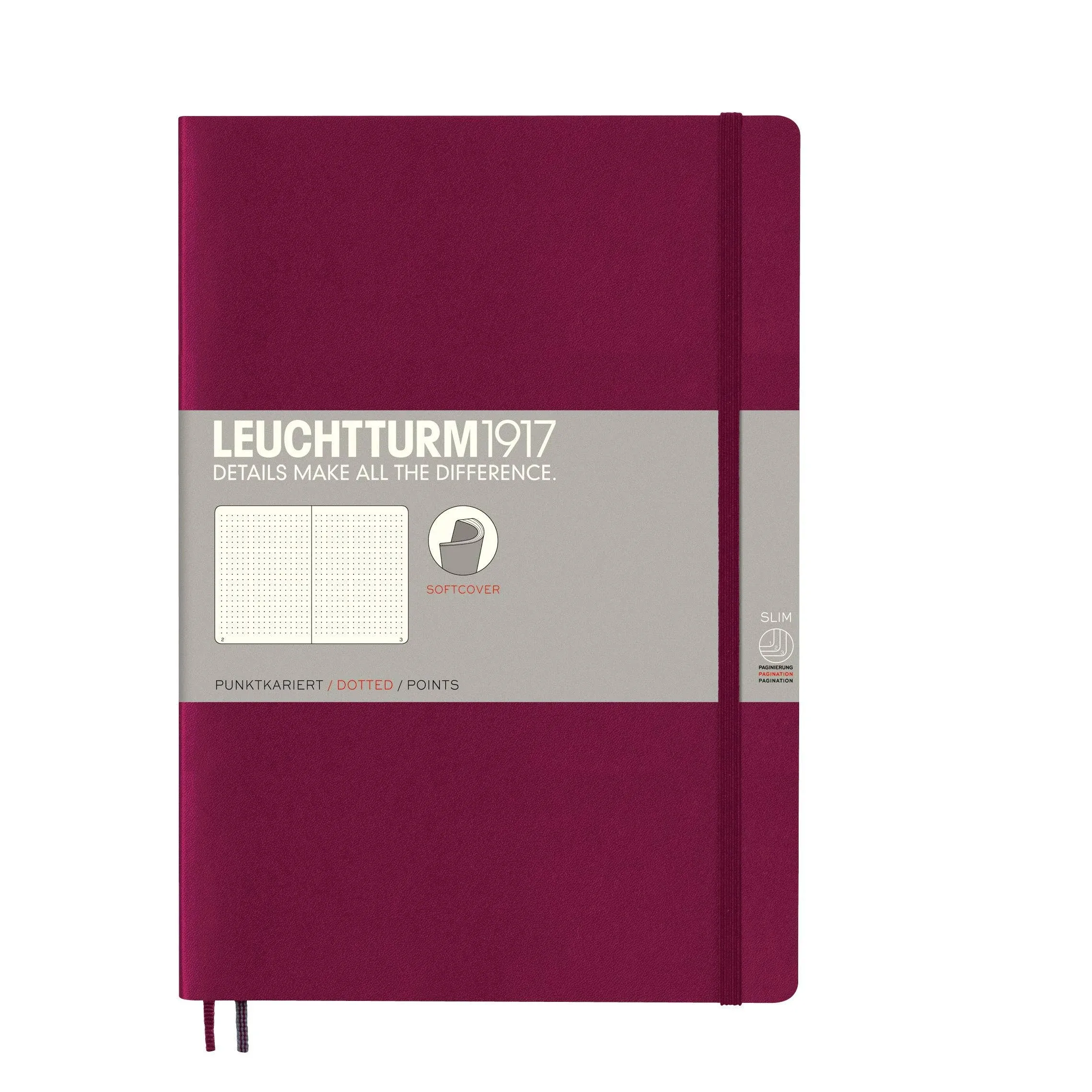 Notebook Comp. B5 Softcover, Puntini 121 Pag Port Red | Leuchtturm 1917