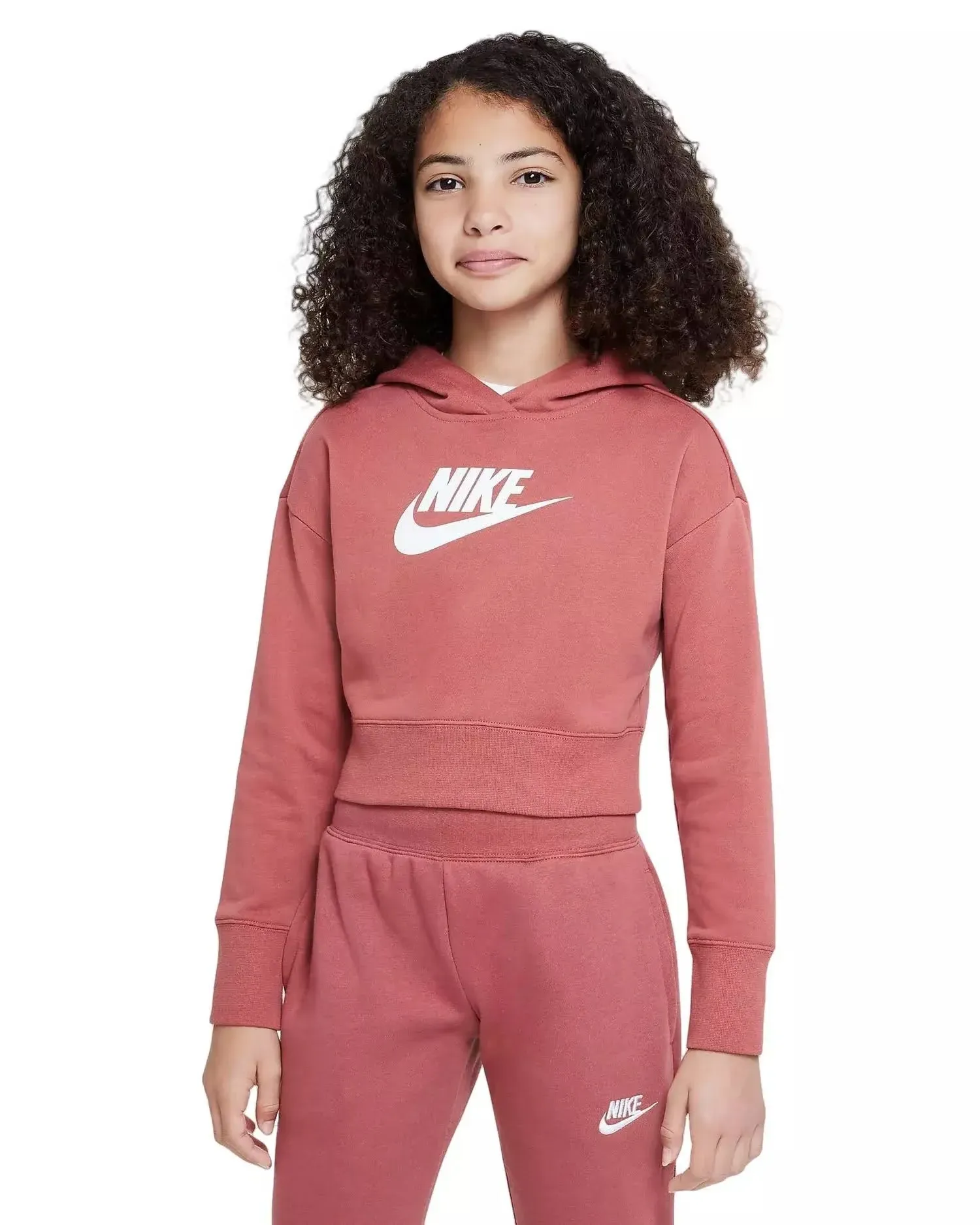 Nike Girls Winter Club Crop Hoodie